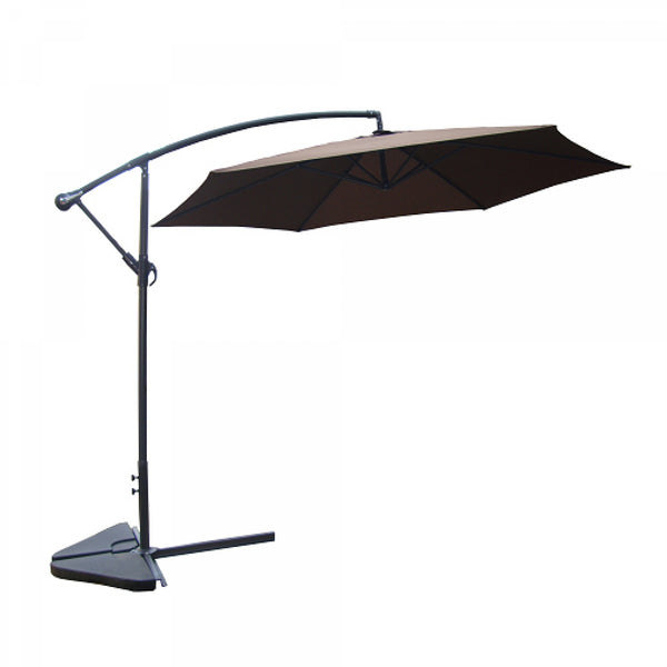 Parasol déporté Ø 3m chocolat FREY