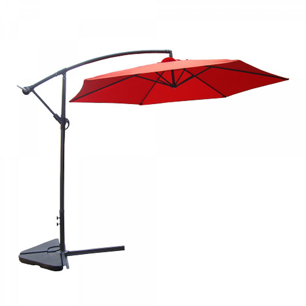 Parasol déporté Ø 3m terracotta FREY