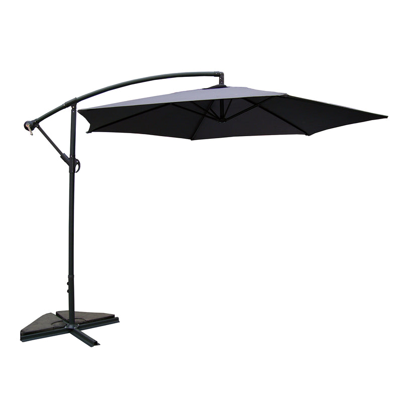Parasol déporté Ø 3m gris FREY
