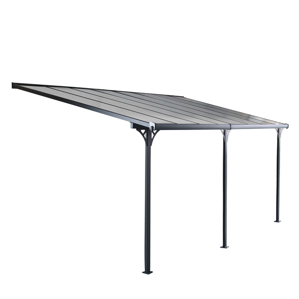 Tonnelle murale 15,15 m² en aluminium RAICES