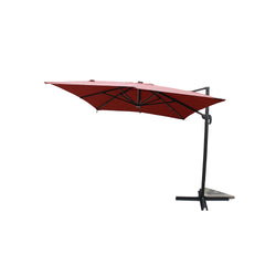 Parasol LED 3 x 4 m terracotta VALIANO