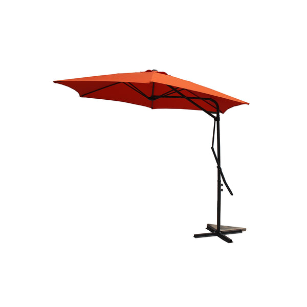 Parasol déporté avec ouverture innovante Ø 3m terracotta OITIS