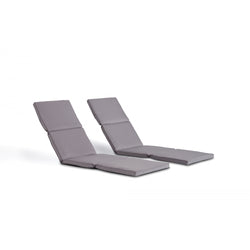 Lot de 2 coussins pour transat gris CAPRI