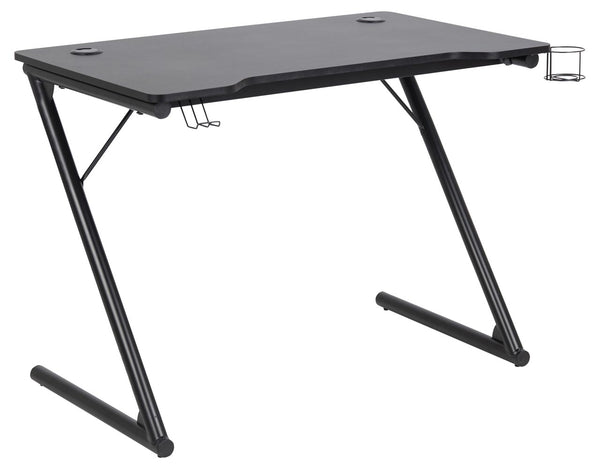 Bureau de gaming noir en composite bois GAMER