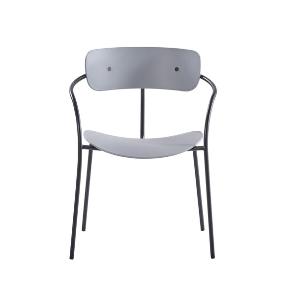 Lot de 4 chaises gris clair design LOS ANGELES