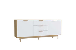 Buffet scandinave blanc et bois naturel TIFANY