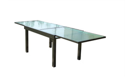 Table de jardin extensible en aluminium grise CALAMATA
