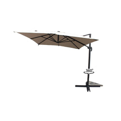 Parasol LED 3 x 4 m écru VALIANO