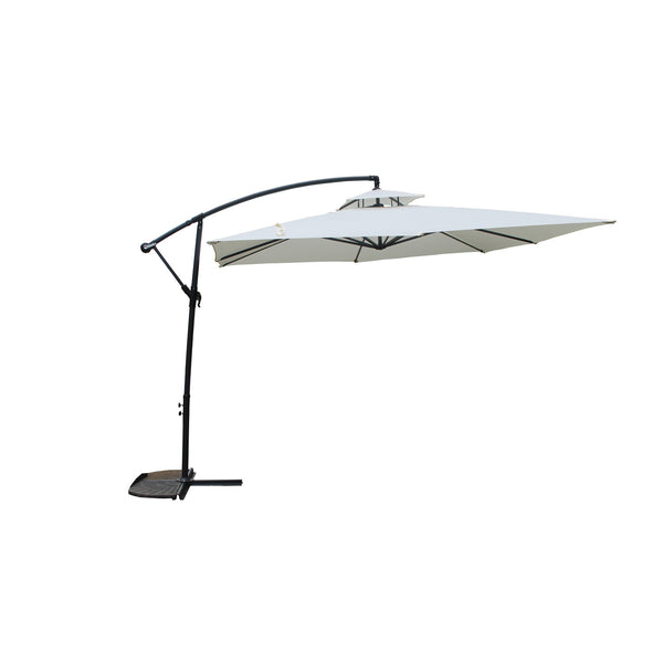 Parasol déporté rond écru CORTO
