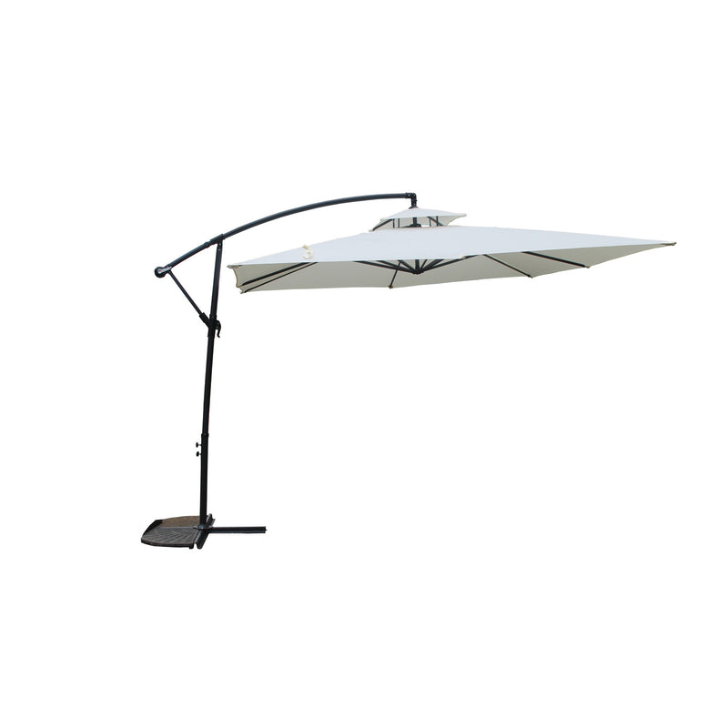 Parasol déporté rond écru CORTO