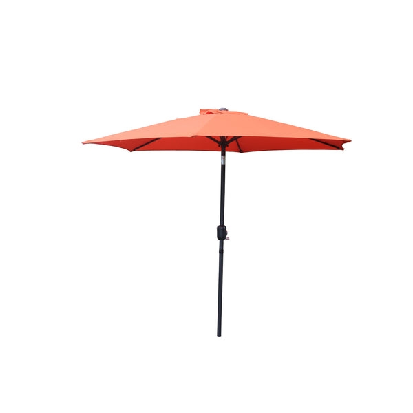 Parasol droit rond 2,5 x 2,5 m terracotta EMMA