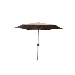 Parasol droit rond Ø 3 m chocolat PORTO