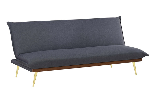 Banquette clic clac 3 places en tissu gris foncé SAMUEL