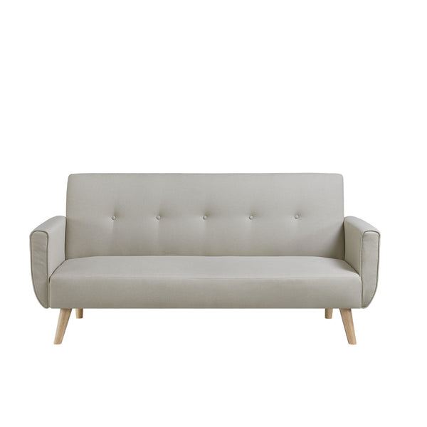 Canapé scandinave convertible 3 places en tissu beige NAKSKOV