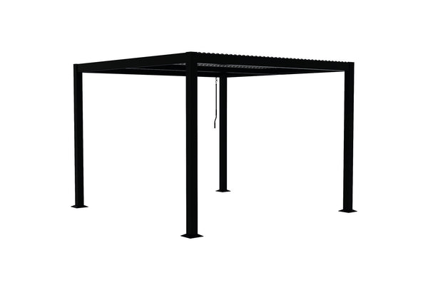 Pergola bioclimatique grise 3x3 m BONNI