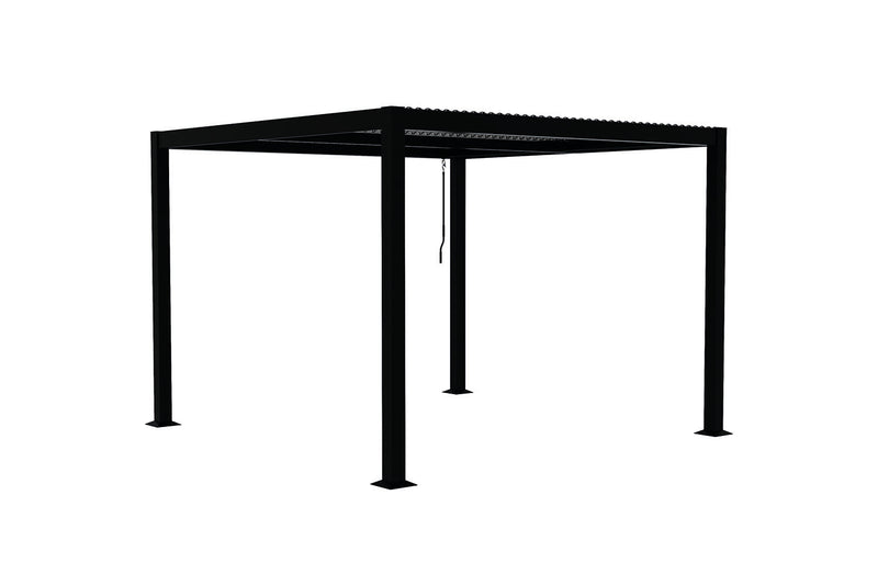 Pergola bioclimatique grise 3x3 m BONNI