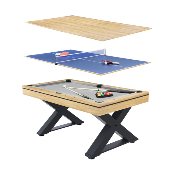 Table multi-jeux, ping-pong et billard en bois  ARIZONA