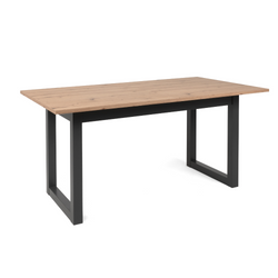 Table à manger industrielle en bois extensible 10 personnes AUTEL