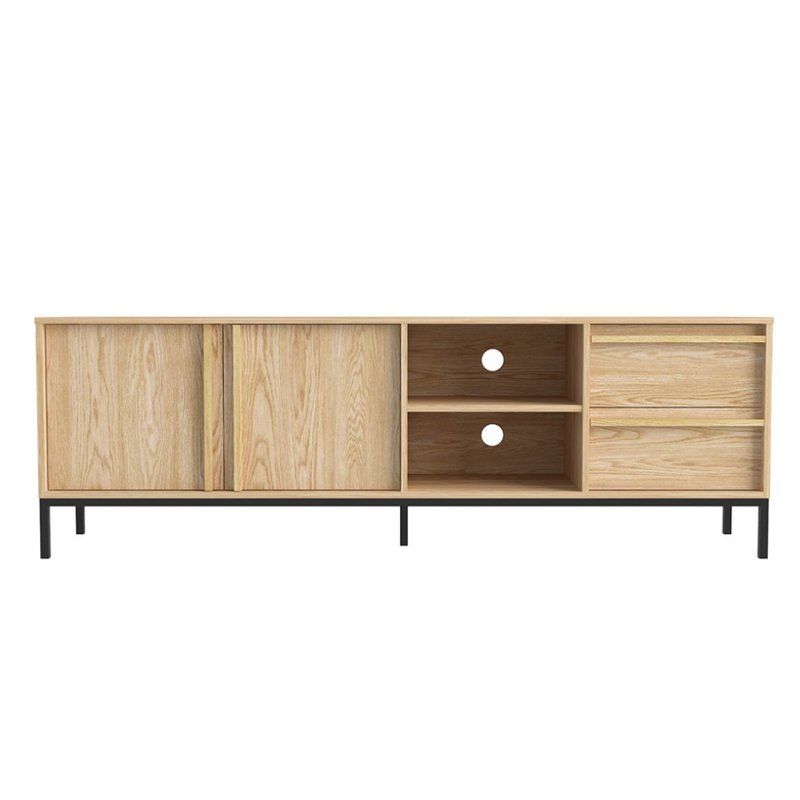 Buffet en bois avec rangements 180cm LYRA