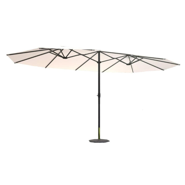 Parasol double 2,7 x 4,6 m écru CABIATE