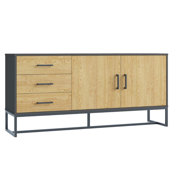 Buffet industriel avec 3 tiroirs CHESTER
