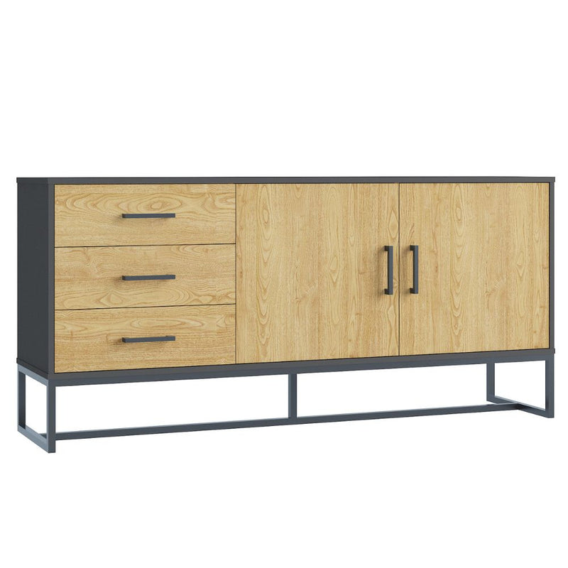 Buffet industriel avec 3 tiroirs CHESTER