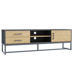 Meuble TV industriel avec rangements CHESTER