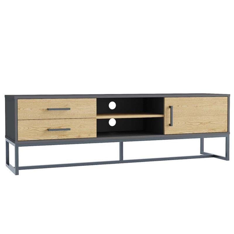Meuble TV industriel avec rangements CHESTER