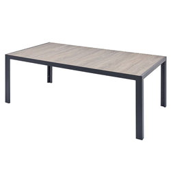 Table de jardin 10 places en alu et plateau effet bois NAIROBI