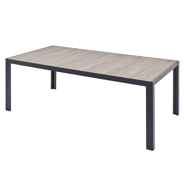 Table de jardin 10 places en alu et plateau effet bois NAIROBI