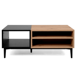 Table basse style industriel avec rangements BOLI