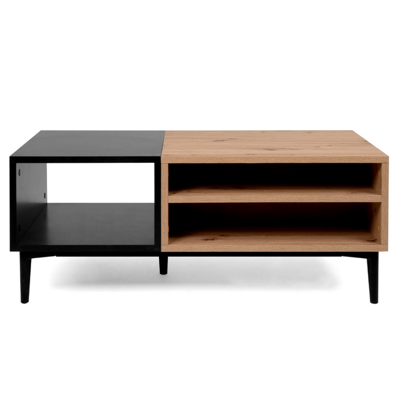 Table basse style industriel avec rangements BOLI