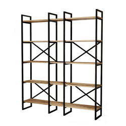 Bibliothèque bois et métal NATI