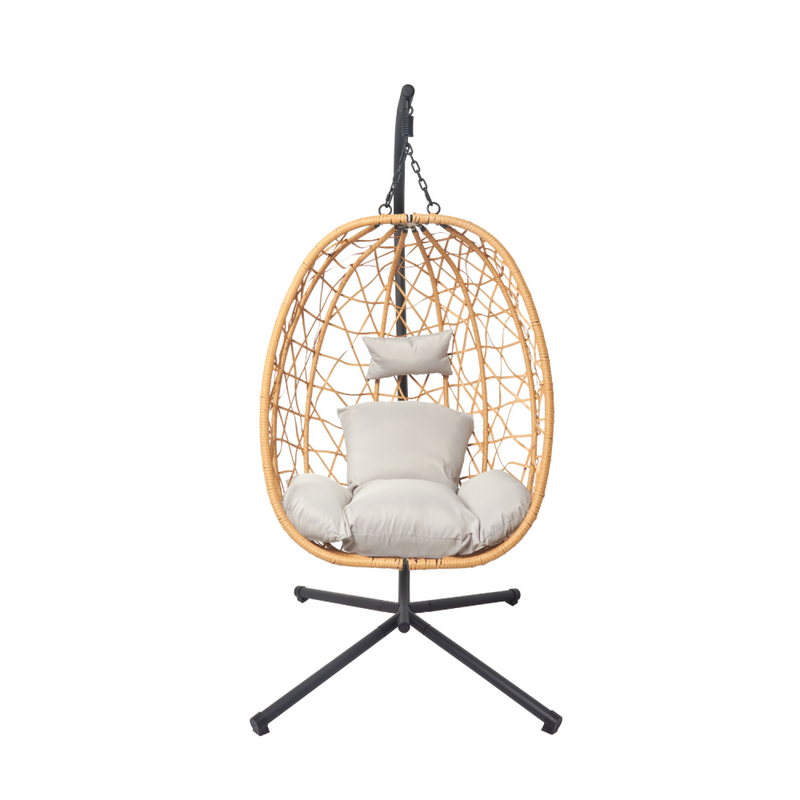 Fauteuil suspendu effet rotin LIMA