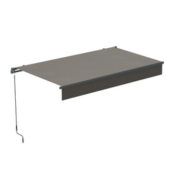 Store banne taupe avec toile déperlant 3 x 2 ARIA