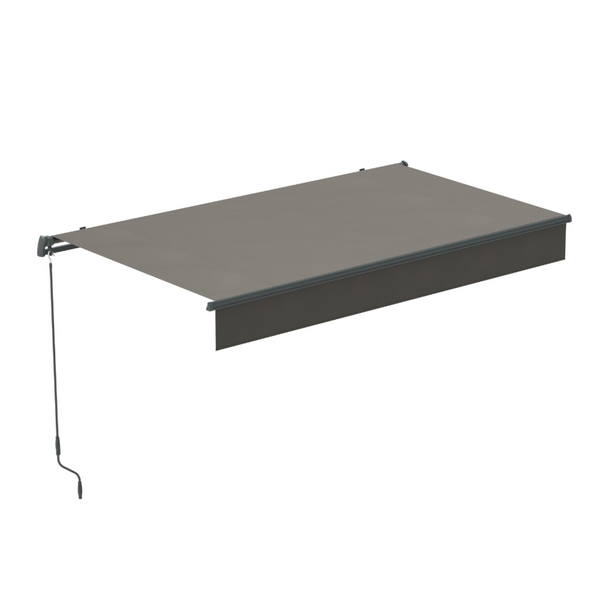 Store banne taupe avec toile déperlant 3 x 2 ARIA