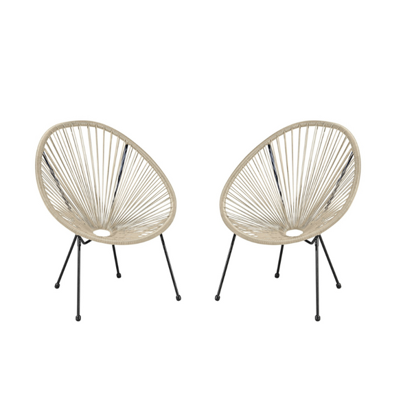 Set de 2 Chaises Beige - LIO