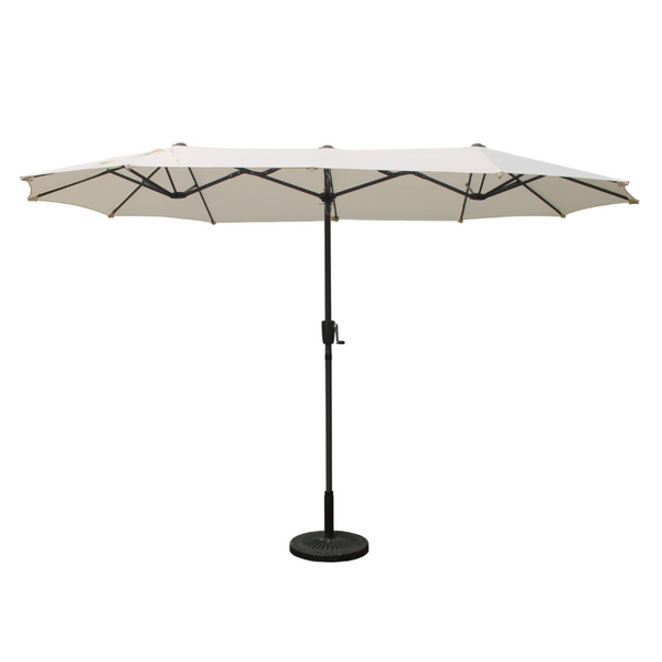 Parasol double 2x4m écru - AMIR