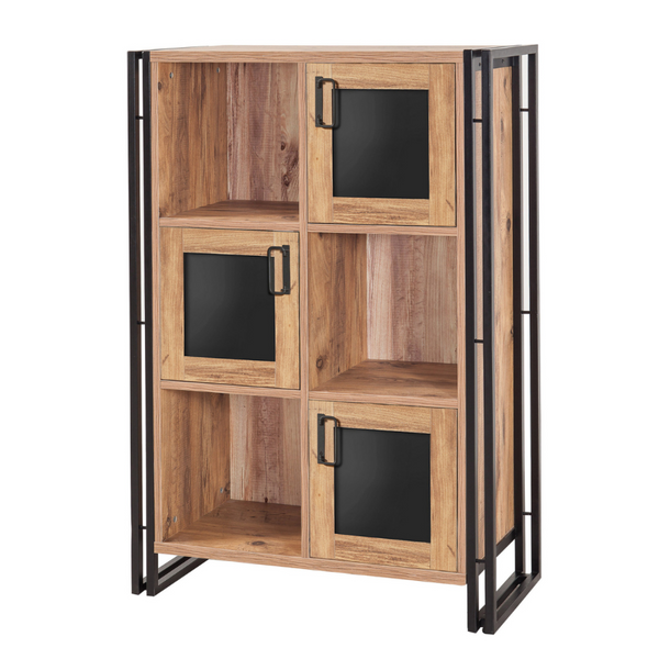 Meuble étagères avec portes ERNA