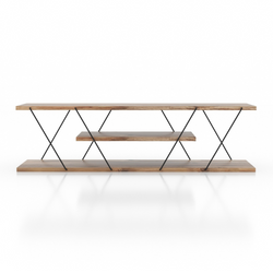 Meuble TV design avec étagère HAMAR