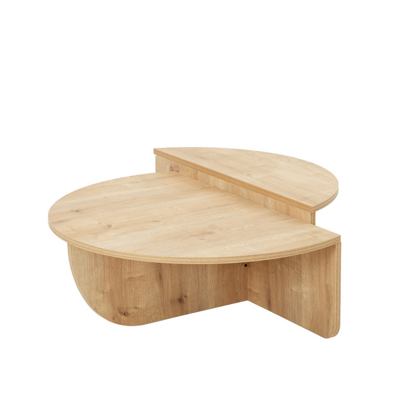 Table basse ronde design en bois - GERA