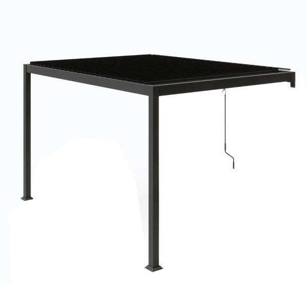 Pergola bioclimatique adossée 3x4 m - BETIM