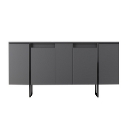 Buffet design noir 4 portes ARTA