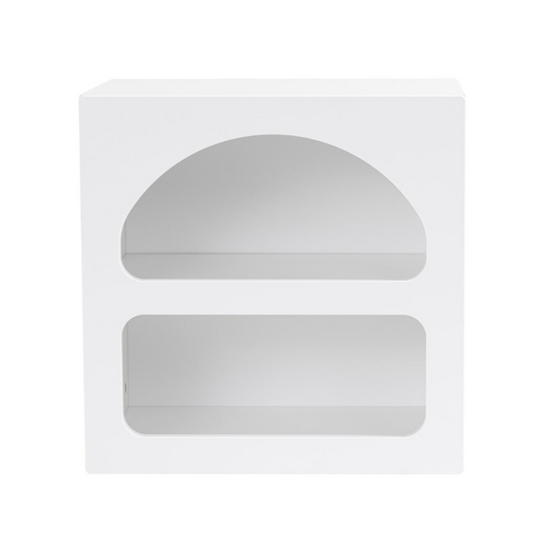 Table de chevet avec niches blanc XICO