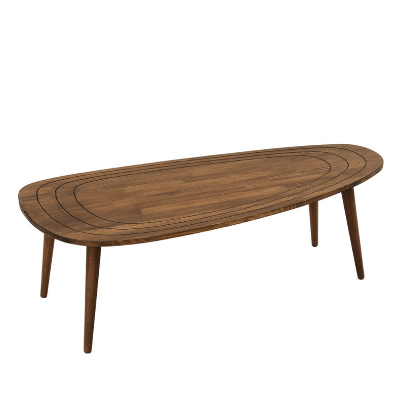 Table basse bois foncé NINA