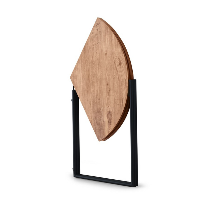 GITEGA - Table de salle à manger pliable couleur chêne