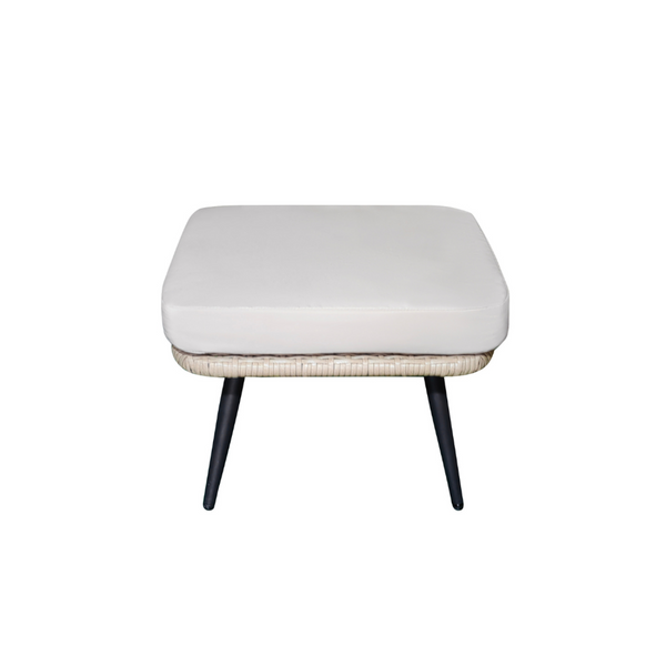 BELLAVISTA - Repose-pieds extérieur avec coussin beige