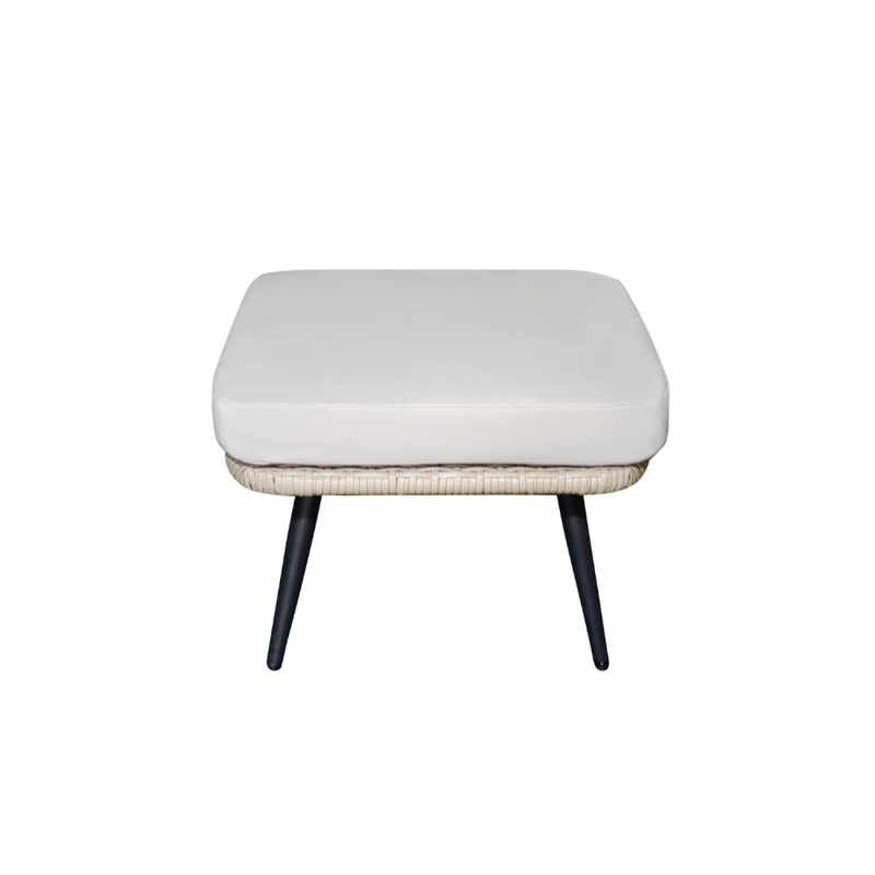 BELLAVISTA - Repose-pieds extérieur avec coussin beige