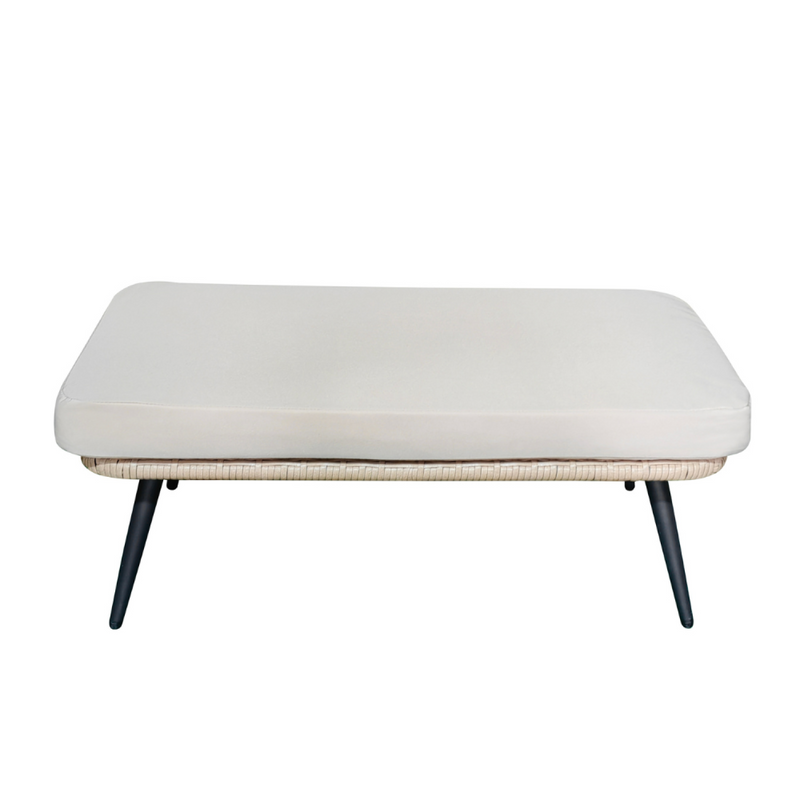 FES - Repose-pieds extérieur avec coussin beige