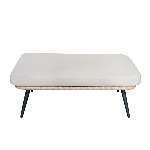 Fiorentino - Repose-pieds extérieur avec coussin beige